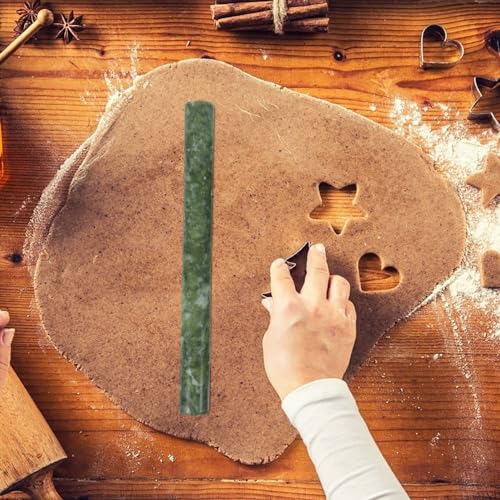 Alipis Marble Rolling Pin - Non-stick Dough Roller for Kitchen Baking
| Alipis 2pcs Natural Jade Stone Rolling Pins - D