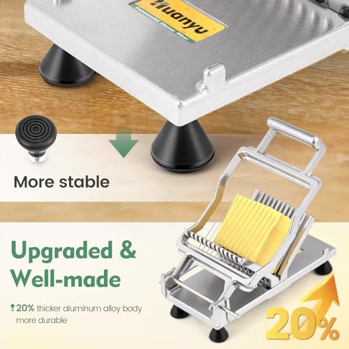 Huanyu Commercial Cheese Slicer with 316 Stainless Steel Wire + Aluminum Alloy Body + Butter Cutting Blade Replaceable f